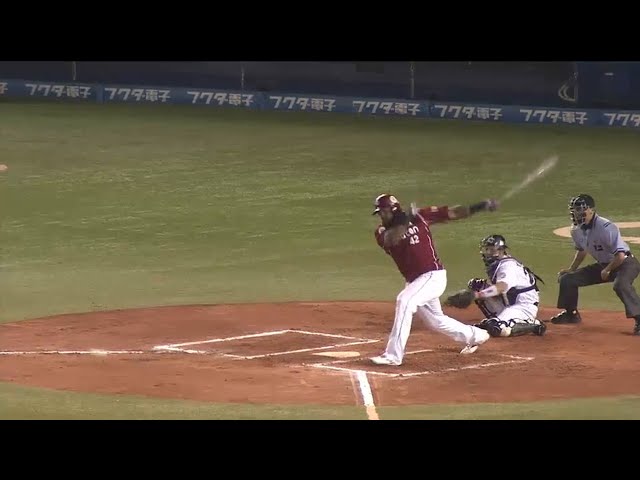 【6回裏】浮いた変化球逃さず イーグルス・ペーニャのタイムリーヒット!! 2015/7/2 M-E