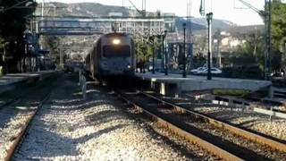 preview picture of video 'OSE AEG / LEW Hennigsdorf  DMU at Afidnes station'