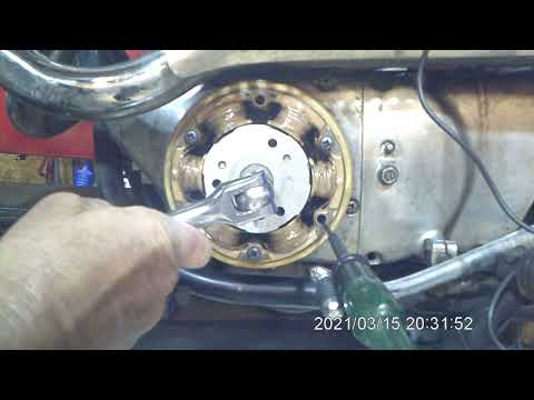 71 Honda CB350 Ignition timing my way. Easy
