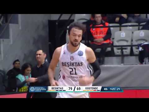 Sertaç Şanlı 18 points  Highlights Beşiktaş Sompo Japan vs  Telenet Oostende