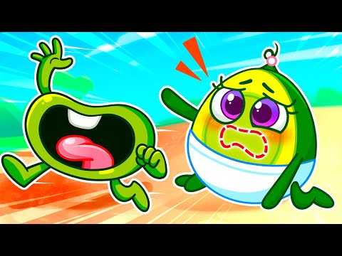 Where Is My Mouth 😭 Baby Avocado Lost Their Mouth 😭 Funny Kids Stories by Pit & Penny Family 🥑