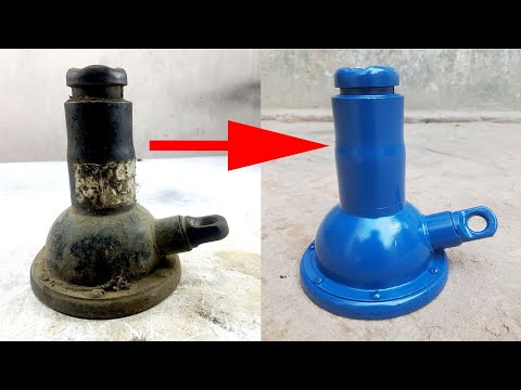 Old And Full Rusty Spiral Jack Restoration