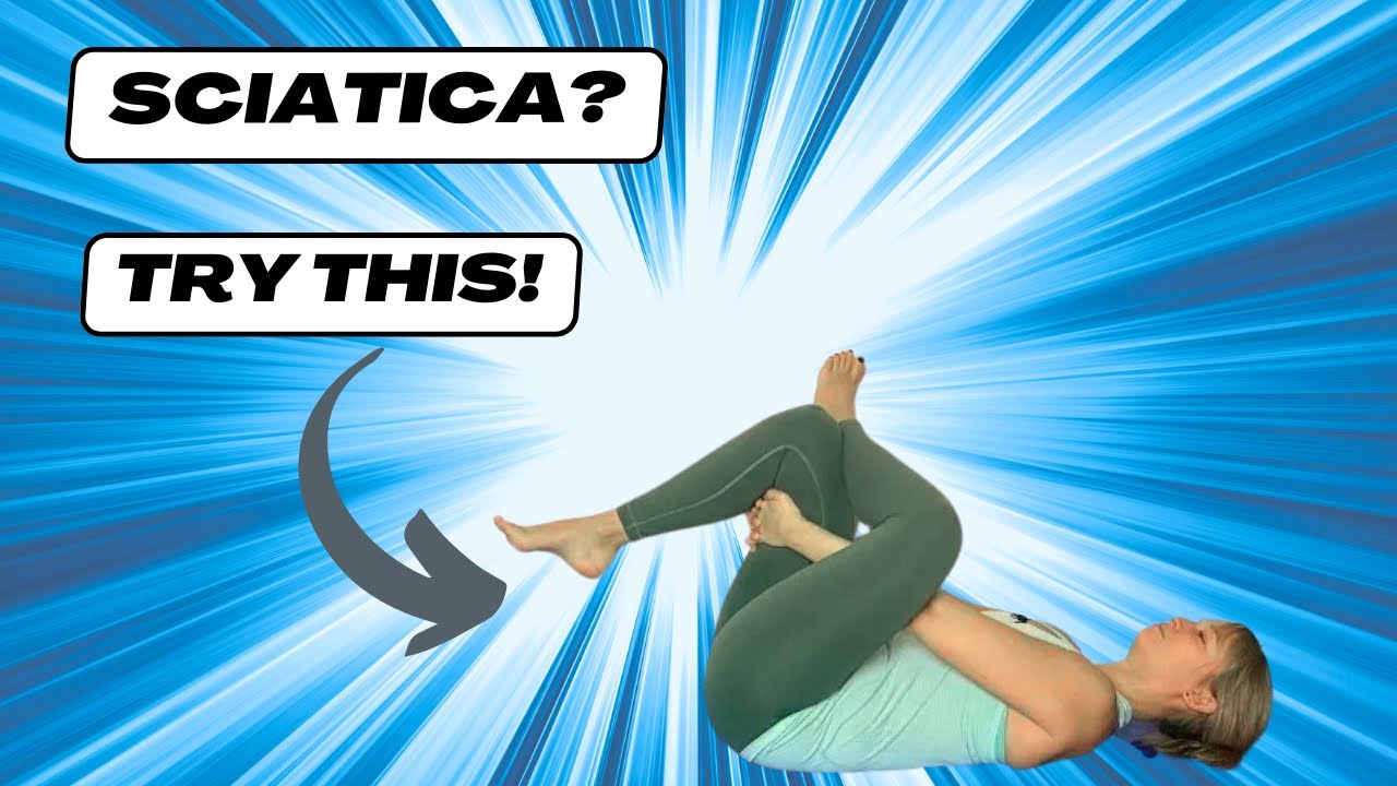 Pilates stretch for sciatica - figure 4 - YouTube