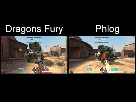 Dragons Fury vs Phlog against MvM Tanks [Side by Side comparison]