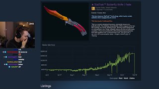 butterfly fade sells for $0.01
