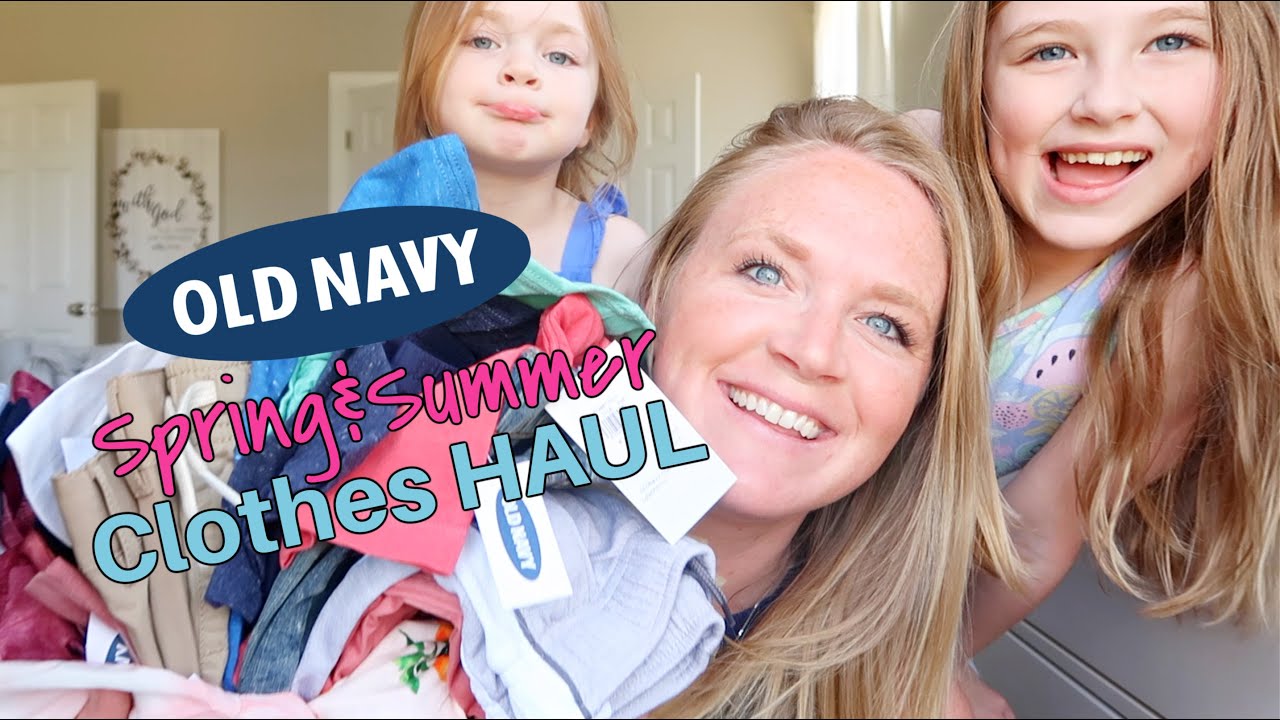 KIDS SPRING & SUMMER CLOTHING HAUL | OLD NAVY