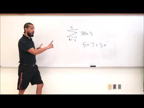 5 Minute Math:  Algebra - Summation (The Sigma Symbol)