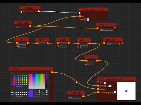 Qt 5 Math Node Editor