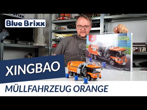 Müllfahrzeug orange