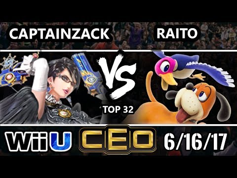 CEO 2017 Smash 4 - P1 | CaptainZack (Bayonetta) vs Raito (Duck Hunt) Wii U Top 32