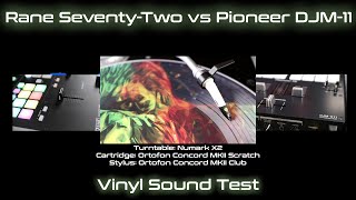 Pioneer DJM-S11 vs Rane Seventy-Two Sound Quality (Vinyl) + Frequency Analysis