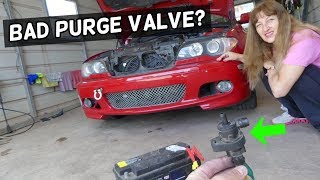 HOW TO TEST PURGE VALVE CANISTER VENT VALVE ON BMW E46 E39 E53 E83 X3 X5 Z3 Z3. CODE P0440 P0443
