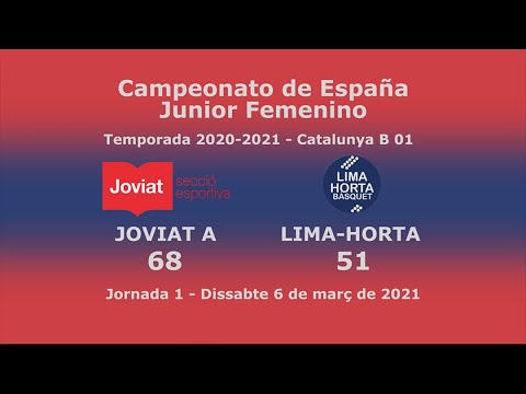 Joviat A - Lima-Horta Campeonato de España Junior Femenino. 2020-21 Catalunya B-01. (68 51) 6/3/2021