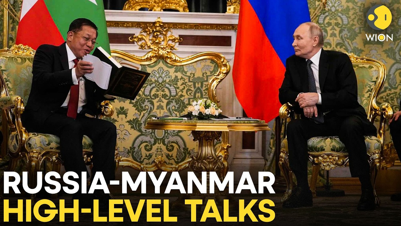 LIVE: Putin Hosts Myanmar’s Min Aung Hlaing in Moscow for High-Stakes Kremlin Talks | WION Live