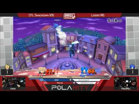 CFL Smackdown 126 WiiU - Ewok (Cloud) vs KingWill (Sonic) - Losers R6 (Part 2)