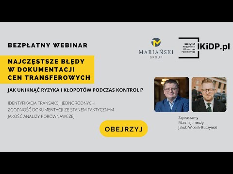 Najczęstsze błędy w dokumentacji cen transferowych #TP #ceny transferowe