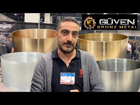 NAMM 2023: Ali Kazak of Güven Bronz Metal Shows Us Their Many Cast And Machined Hoops & Drum Shells