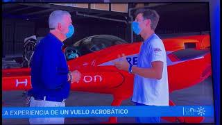 Canal Sur vuela con Juan Velarde en Torre del Mar 