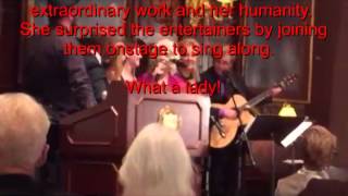 Judy Collins Honored by The Dutch Treat Club.