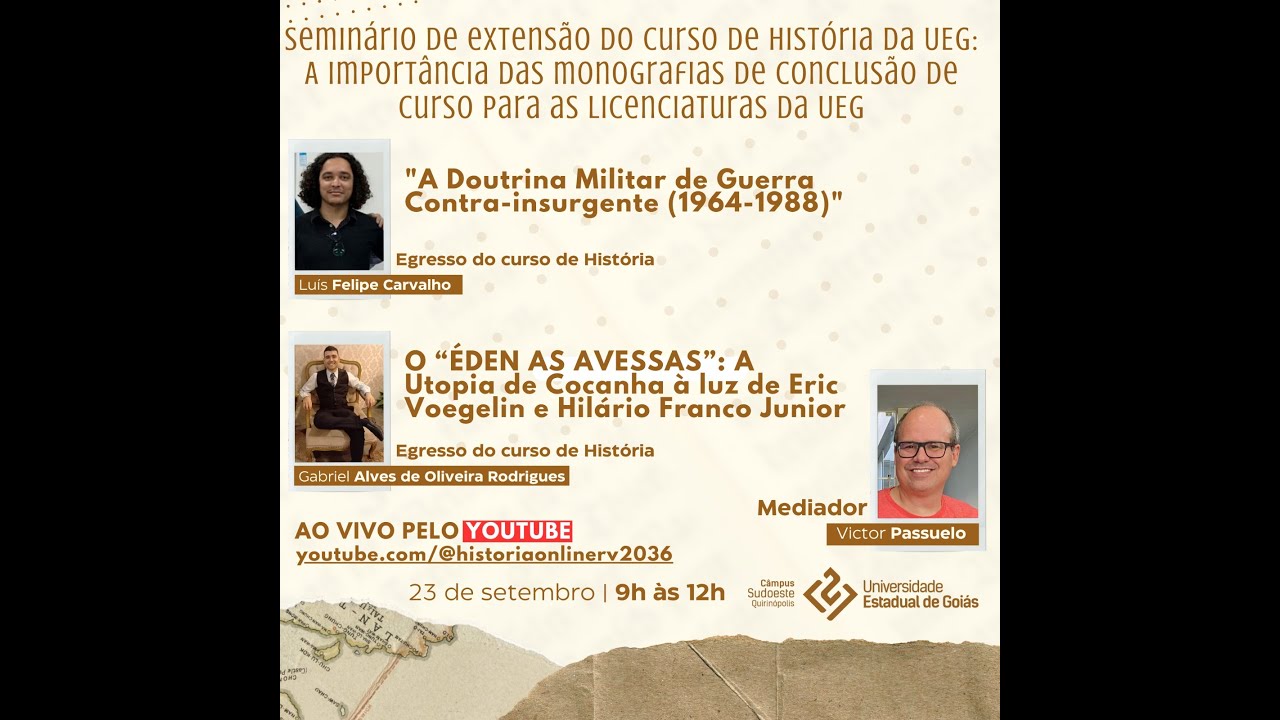 Seminário de Extensão do Curso de História da UEG - Edição Quirinópolis