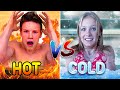 Hot VS Cold Water and Ice Challenge! DEFAULT Thumbnail
