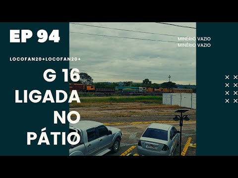 LOCOMOTIVA G16 NO PÁTIO.