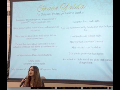 Shabe Yalda, an originial Poem by UVA student