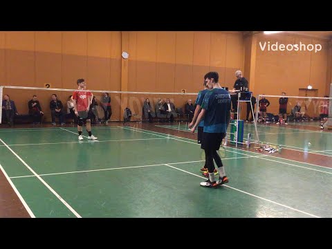 Badminton doubles Mads Christophersen / Frederik Colberg vs. Rasmus Espersen / Emil Hybel