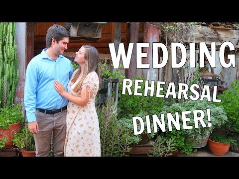 the wedding is tomorrow!! our rehearsal dinner! Video