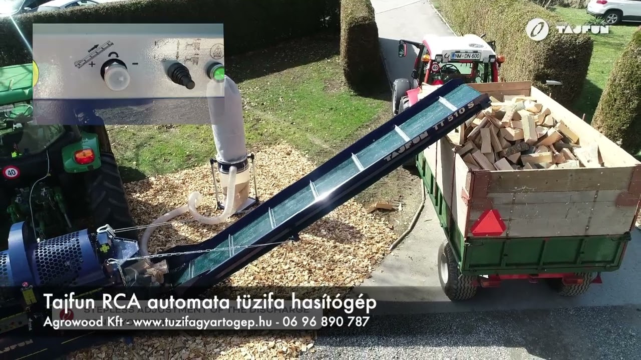 Tajfun RCA 480 automata tüzifahasítógép