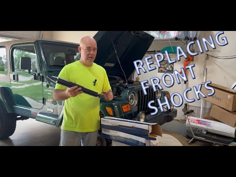 Jeep TJ Front Shock Replacement 97-06 Jeep Wrangler #jeepwrangler #jeepwranglertj