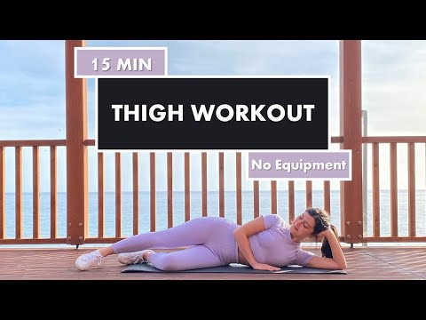Inner & Outer Thigh Workout on the Floor | 15 min | Leg Workout Lying Down | Knee Friendly