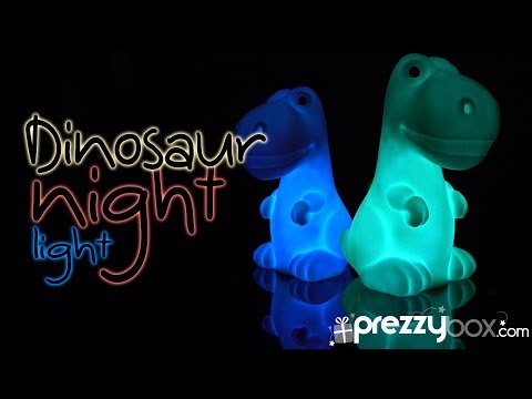Colour Changing Dino Light - A Night Light With A Roar