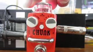 Video thumbnail for HOTONE SKYLINE SERIES STOMPBOX CHUNK DISTORTION GUITAR EFFECT by chatreeo