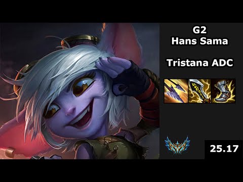 G2 Hans Sama (Tristana) vs (Ashe) - LEC Playoff training arc - EUW Challenger - Patch 25.17