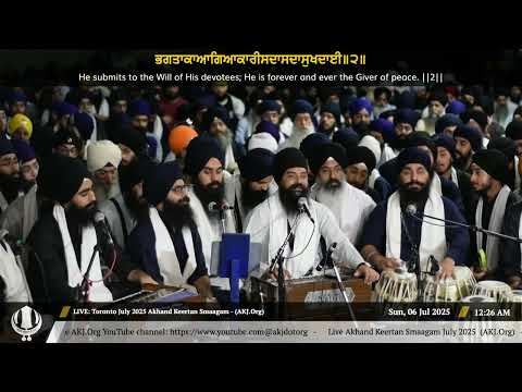 111 Bhai Gurloveleen Singh Jee Khadoor Sahib at Raensabayee Keertan Toronto July 2025 Smaagam