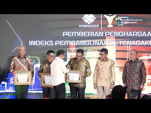 Penghargaan Indeks Pembangunan Ketenagakerjaan 2019