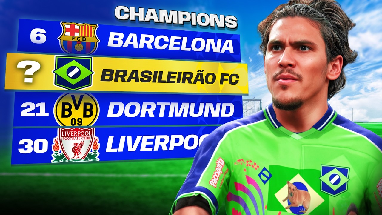 Botei a seleção do Brasileirão em 10 ligas DIFERENTES ✔️