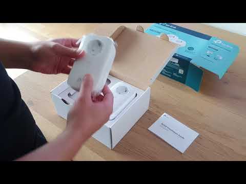 TP-Link AV1300 3 prievadų "Gigabit Passthrough Powerline" elektros tinklo adapterio pradinis rinkinys (TL-PA8030P KIT) video