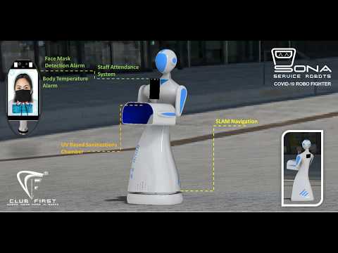 Sona 2.5 robot for thermal scan(make in india)