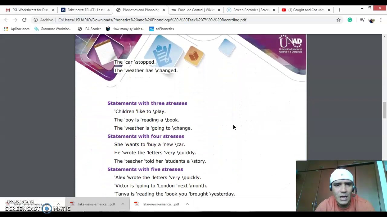 pdf recording task 7 phonetics & phonology