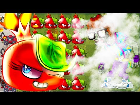 Plants vs Zombies 2 Mod -  Bombegranate Power Up Vs Gargantuar BOOSTED Zombies Epic Quest Gameplay