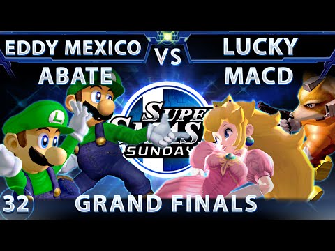 SSS 32 - FE MacD & Lucky (Red) Vs. XTR Eddie Mexico & Abate (Green) - SSBM Grand Finals Smash Melee