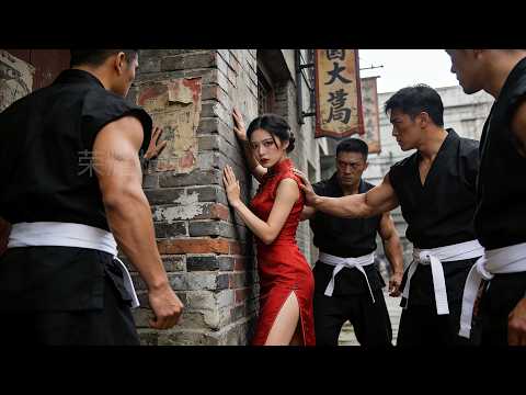 功夫抗日電影！日本武士追殺花姑娘，怎料惹怒功夫高手，全軍覆沒！ ⚔️ 抗日 MMA | Kung Fu