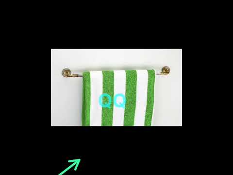 Brass silver tomchee 24 inch towel rack, for bathroom