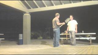 Jim lesson 23 part 5, ground work, axe vs stick, shovel different camera angle