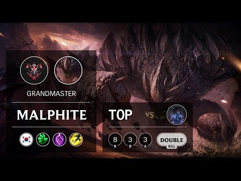 Malphite Top vs Sylas - KR Grandmaster Patch 9.9