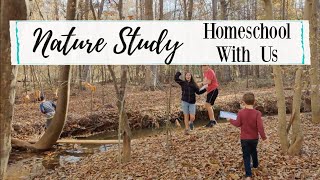 Homeschool With Me || Autumn Nature Hike || Mom of Five