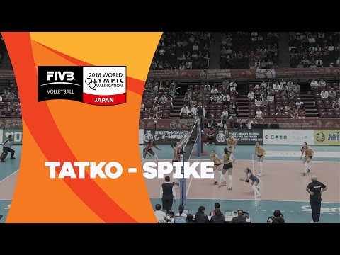 Nobody can block Tatko's fast spike - Women's OQT Japan 2016