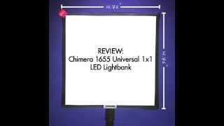 preview picture of video 'REVIEW: Chimera 1655 Universal 1x1 softbox for LED lights.'